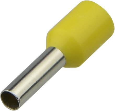 Наконечники трубчасті НТ 2,5-08 жовті (100шт), фото 1