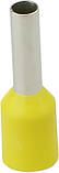 Наконечники трубчасті НТ 2,5-08 жовті (100шт), фото 2