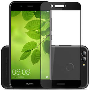 Захисне Скло Mocolo для Huawei Nova 2 Plus На весь екран (CP+)Прозорий/ Чорний, фото 4