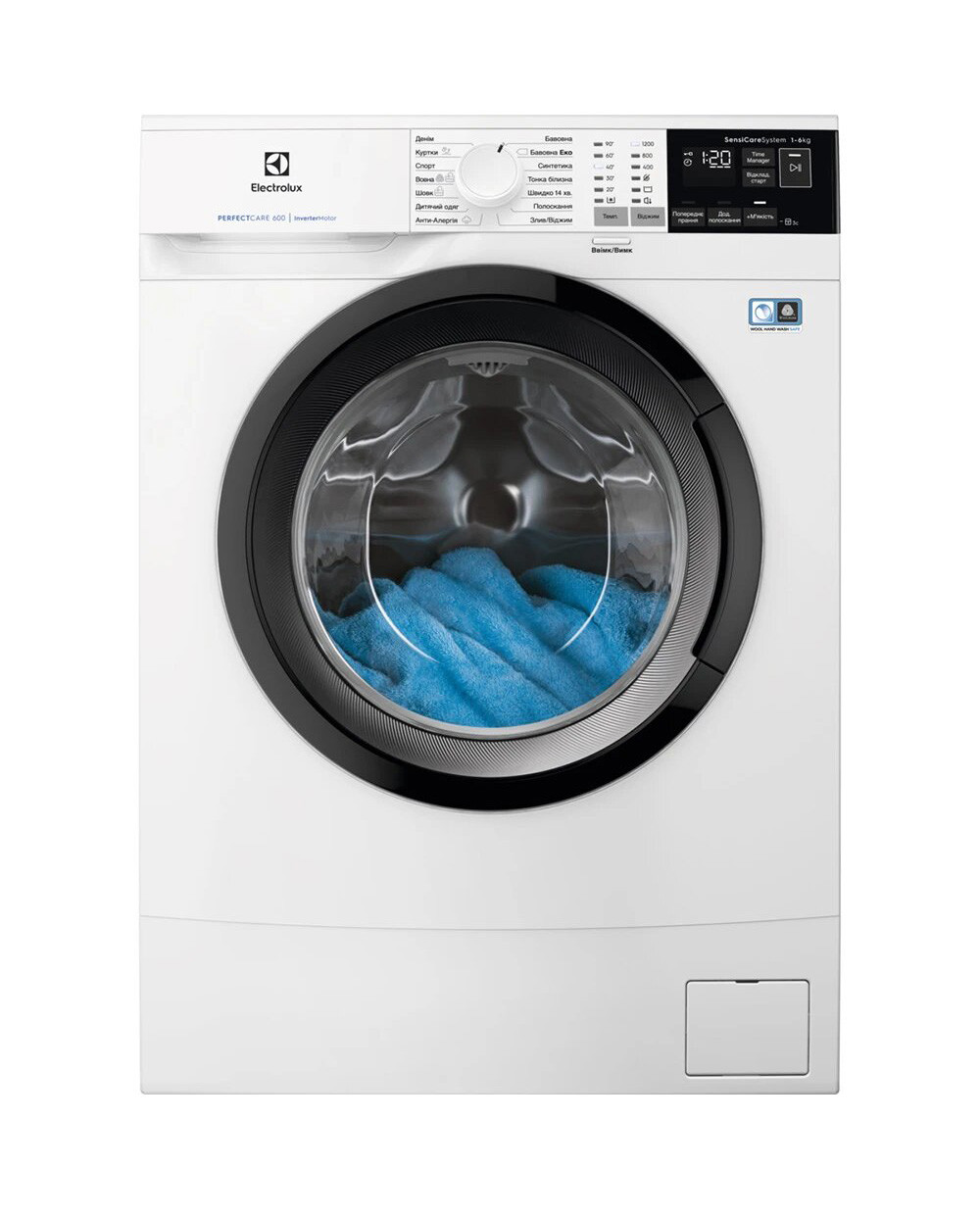 Пральна машина Elektrolux EW6S426BUI 6 кг 1200 об/хв Білий/ Чорний