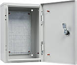 Корпус з монтажною панеллю металевий 30*20*15, IP31, серії UBox, фото 4