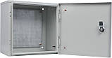Корпус з монтажною панеллю металевий 30*30*20, IP31, серії UBox, фото 4