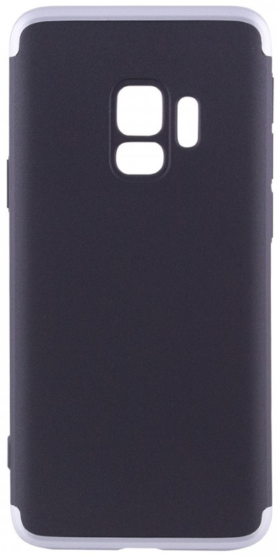 Чохол-360° LikGus для Samsung Galaxy S9 360° Чорний/Сріблястий(440089)