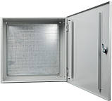 Корпус з монтажною панеллю металевий 60*60*25, IP31, серії UBox, фото 2