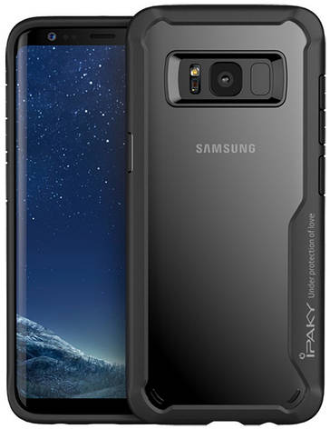 Чохол-накладка iPaky для Samsung G955 S8 Plus Luckool ser.TPU+PC Чорний, фото 1