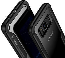 Чохол-накладка iPaky для Samsung G955 S8 Plus Luckool ser.TPU+PC Чорний, фото 4