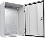Корпус з монтажною панеллю металевий 60*40*25, IP54, серії UBox, фото 4