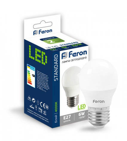 Лампа cвітлодіодна Feron LB-745 12LED E27 6W 4000K (25675), фото 3