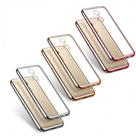Чохол-накладка для Xiaomi Redmi Pro Прозорий/сріблястий, фото 3