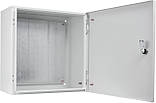Корпус з монтажною панеллю металевий 40*40*25, IP31, серії UBox, фото 4
