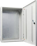 Корпус з монтажною панеллю металевий 60*40*20, IP31, серії UBox, фото 3