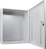 Корпус з монтажною панеллю металевий 60*50*25, IP31, серії UBox, фото 4
