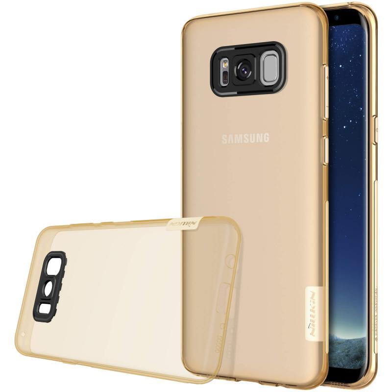Чохол-накладка Nillkin для Samsung G955 S8 Plus Nature ser. Прозорий/золотистий(138674)