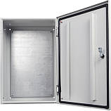 Корпус з монтажною панеллю металевий 60*40*30, IP54, серії UBox, фото 2