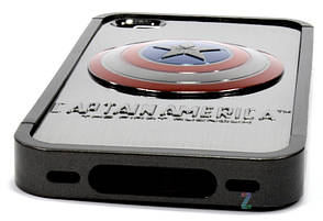 Чохол-накладка Captain America для iPhone 4/4S Protect Case Сірий, фото 4