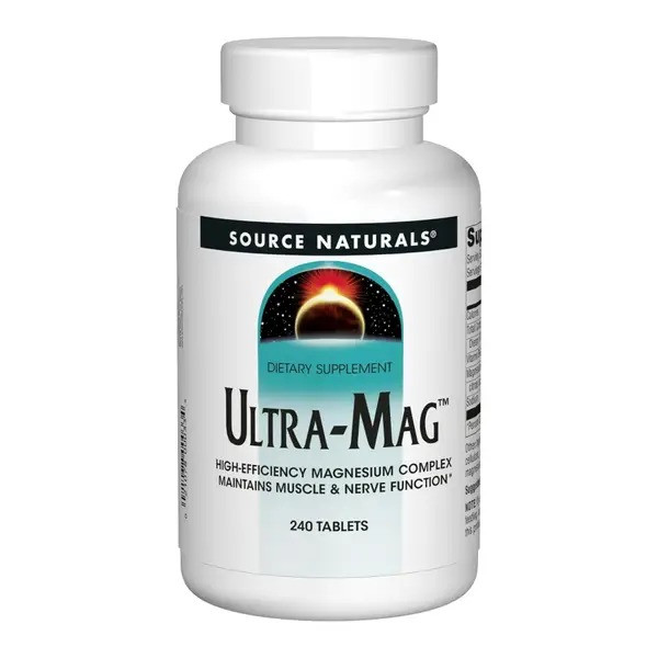 Ультра Маг Source Naturals Ultra-Mag комплекс із магнієм для серця й нервів 240 таблеток, фото 1