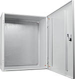 Корпус з монтажною панеллю металевий 30*30*15, IP31, серії UBox, фото 4