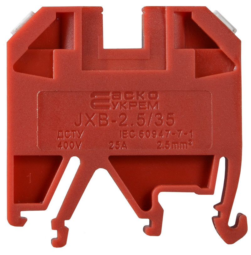 Клемник JXB 2,5/35 червоний, фото 1