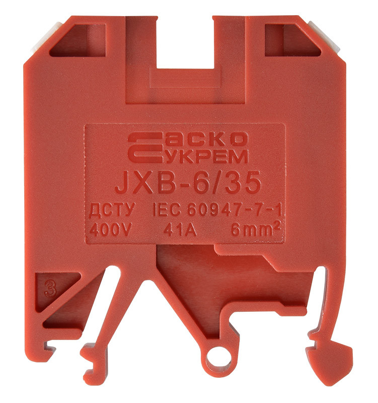 Клемник JXB 6/35 червоний, фото 1
