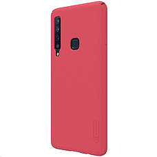 Чохол-накладка Nillkin для Samsung Galaxy A9 2018 Matte ser. + тримач Червоний, фото 4
