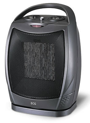 Тепловентилятор керамічний ECG KT 10 750/ 1500 Вт Чорний, фото 4