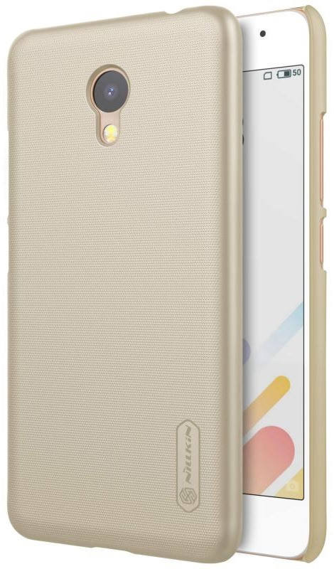 Чохол-накладка Nillkin для Meizu M5c Matte ser. + плівка Золотистий(144279)