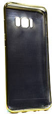 Чохол-накладка для Samsung G955 S8 Plus TPU Імітація шкіри Чорний, фото 5