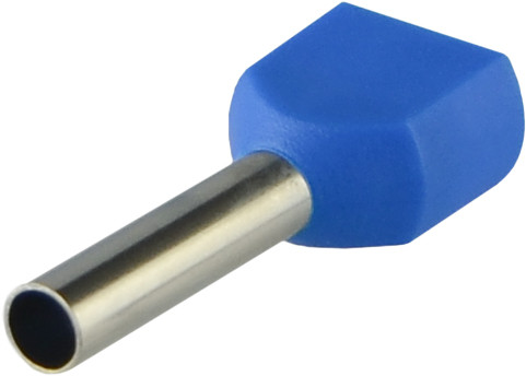 Наконечники трубчасті ТЕ 2,5-13 сині (100 шт.), фото 1