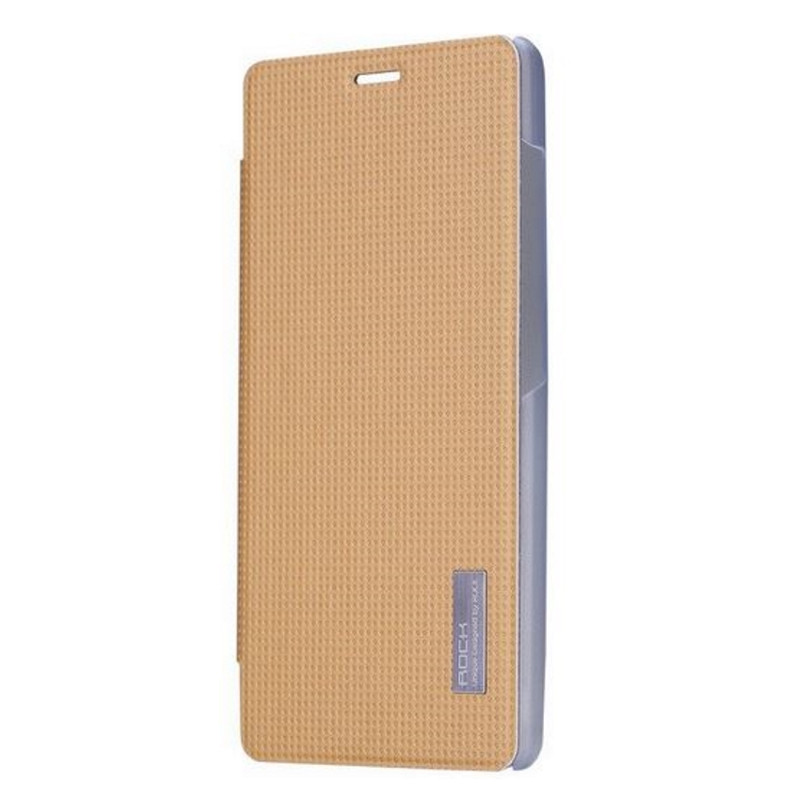 Чохол-книжка Rock для Xiaomi Redmi Note Elegant ser. Золотистий