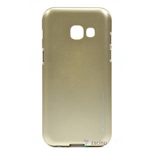 Чохол-накладка Mercury для Samsung A320F A3(2017) iJelly Metal ser. TPU Золотистий(338980), фото 1