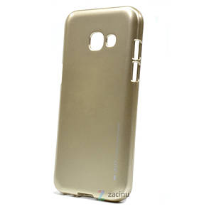Чохол-накладка Mercury для Samsung A320F A3(2017) iJelly Metal ser. TPU Золотистий(338980), фото 3