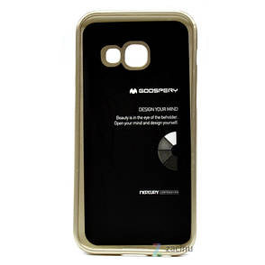 Чохол-накладка Mercury для Samsung A320F A3(2017) iJelly Metal ser. TPU Золотистий(338980), фото 4