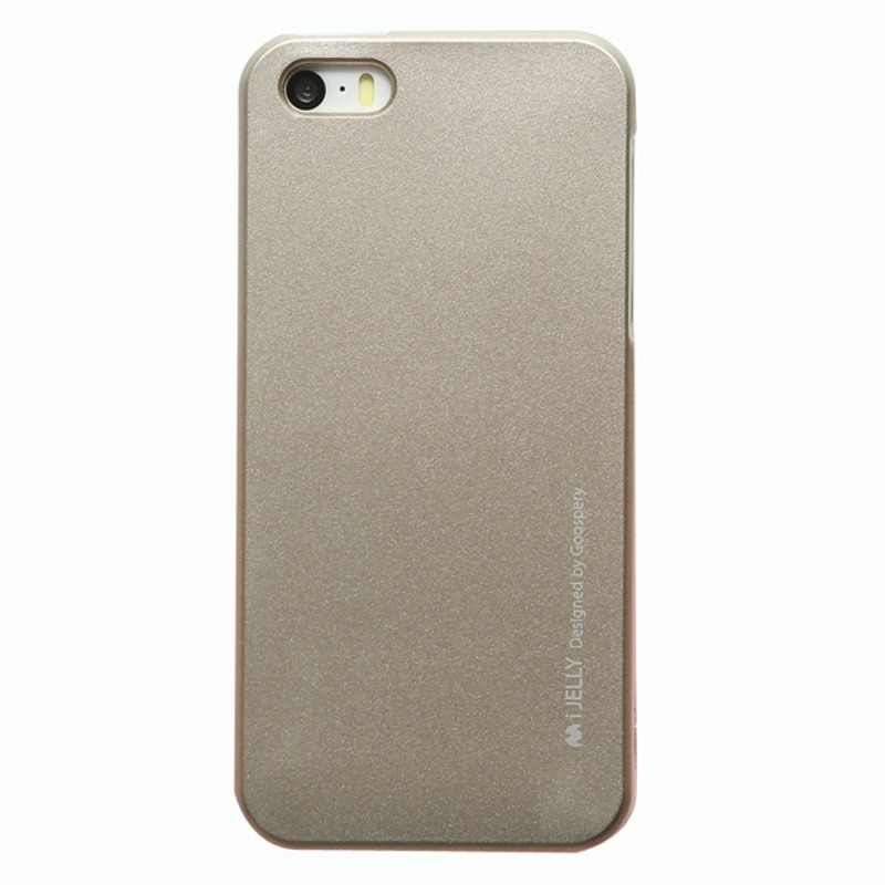 Чохол-накладка Mercury для iPhone 5/5S/SE iJelly Metal ser. TPU Золотистий(288803)