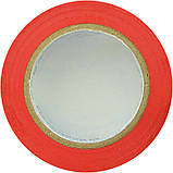 Стрічка ізоляційна 0,13мм*19мм/10м червона, фото 3