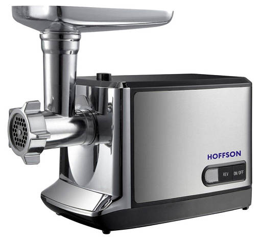 М'ясорубка електрична Hoffson HFMG-3033 2000 Вт Сріблястий/ Чорний, фото 1