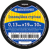 Стрічка ізоляційна 0,13мм*19мм/10м чорна, фото 4