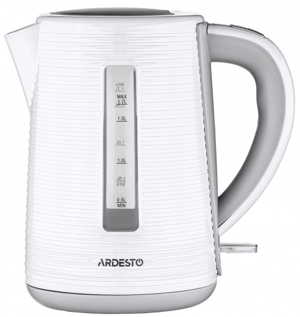 Електрочайник Ardesto EKL-F17WG 1.7 л Білий/ Сірий