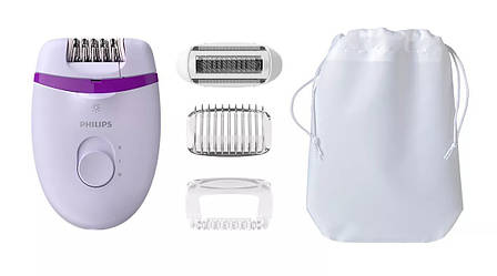 Епілятор Philips Satinelle Essential BRE275/00 Білий/ Фіолетовий, фото 1