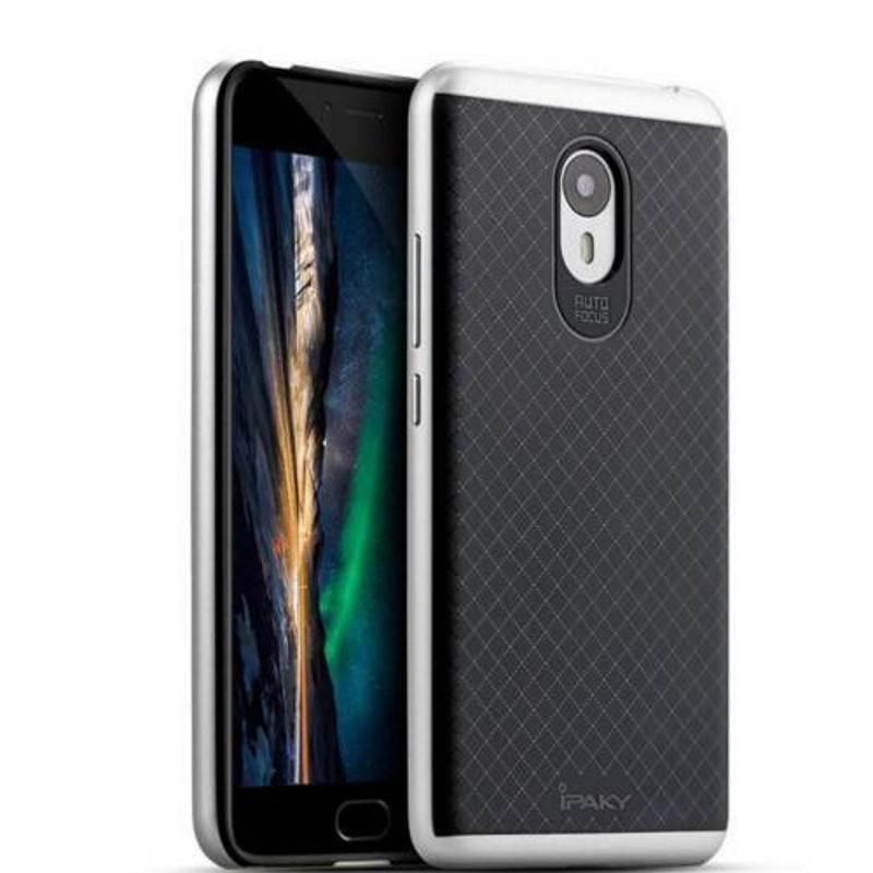 Чохол-накладка iPaky для Meizu M3/ M3 mini/ M3s TPU+PC Чорний/сріблястий (310375)