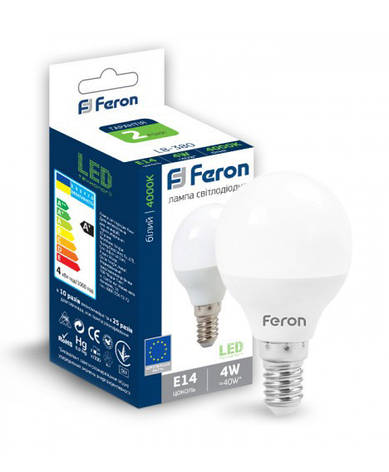 Лампа cвітлодіодна Feron LB-380 8LED E14 4W 4000K (25640), фото 3