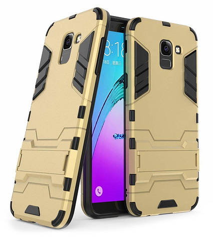 Чохол-накладка NZY для Samsung J6 (2018)/ J600F Transformer +підставка Золотистий (126219), фото 1