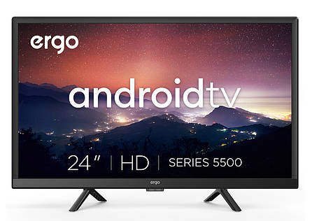 Телевізор LED ERGO 24" GHS5500 Smart TV Чорний (6815371), фото 1
