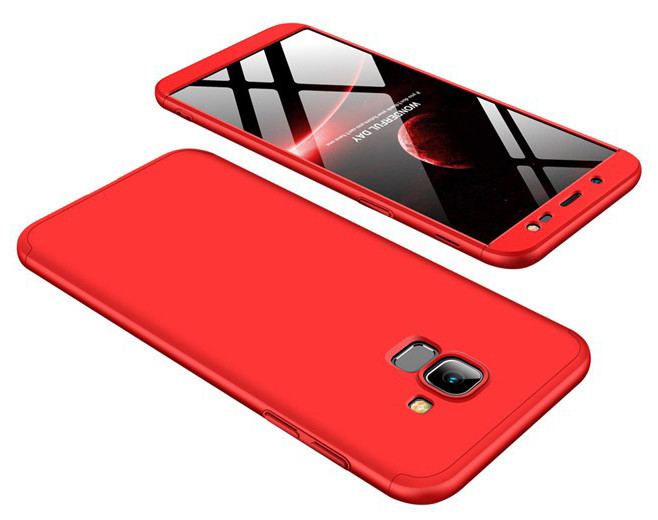 Чохол-360° LikGus для Samsung Galaxy J6 (2018)/ J600F Червоний (126166)