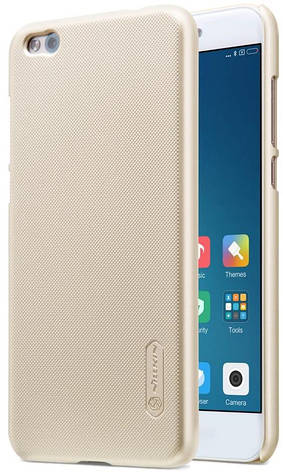 Чохол-накладка Nillkin для Xiaomi Mi 5c Matte ser. +плівка Золотистий(138865), фото 1