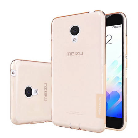 Чохол-накладка Nillkin для Meizu M3/ M3 mini/ M3s Nature ser. Золотистий/прозорий(119857), фото 3