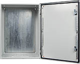 Корпус з монтажною панеллю металевий 60*40*20, IP65, серії UBox, фото 3