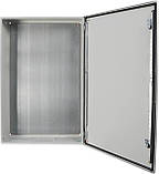 Корпус з монтажною панеллю металевий 120*80*30, IP65, серії UBox, фото 2