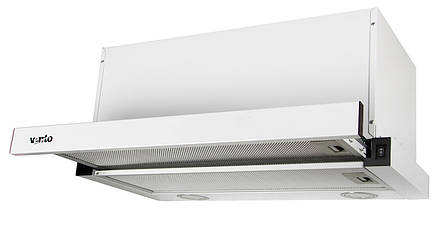 Витяжка Ventolux GARDA 60 WH (1000) LED Телескопічна Білий, фото 1