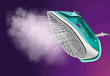 Праска з паровим ударом Philips DST3030/70 2400 Вт Бірюзовий/ Білий, фото 6