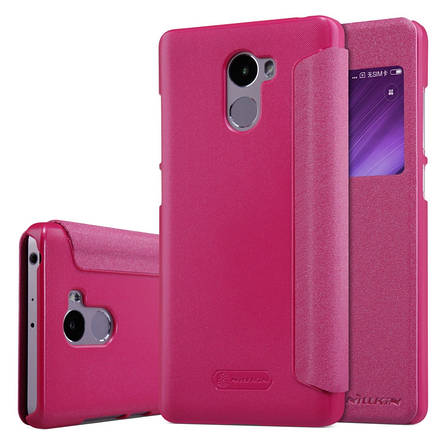 Чохол-книжка Nillkin для Xiaomi Redmi 4 Sparkle ser. Рожевий(133716), фото 1
